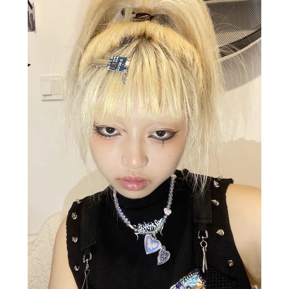 Kẹp Tóc Điện Tử Phong Cách Harajuku Y2K Cho Nữ