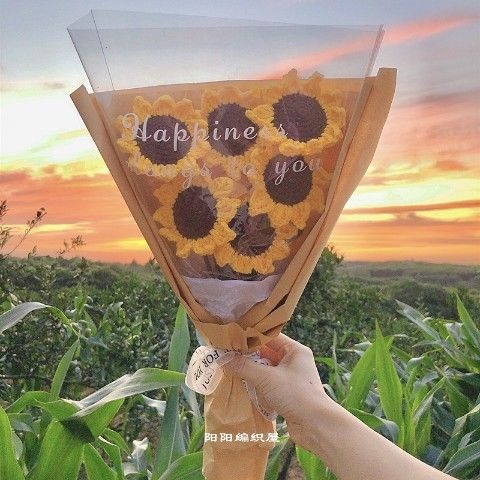 Bó Hoa Hướng Dương Nhân Tạo Được Làm Thủ Công Dùng Cho Trang Trí