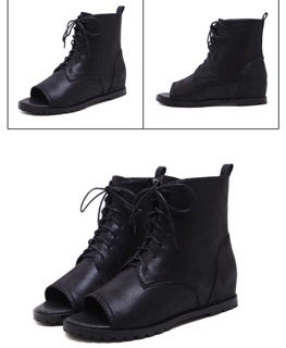 Giày boots hở mũi  siêu chất và siêu đẹp