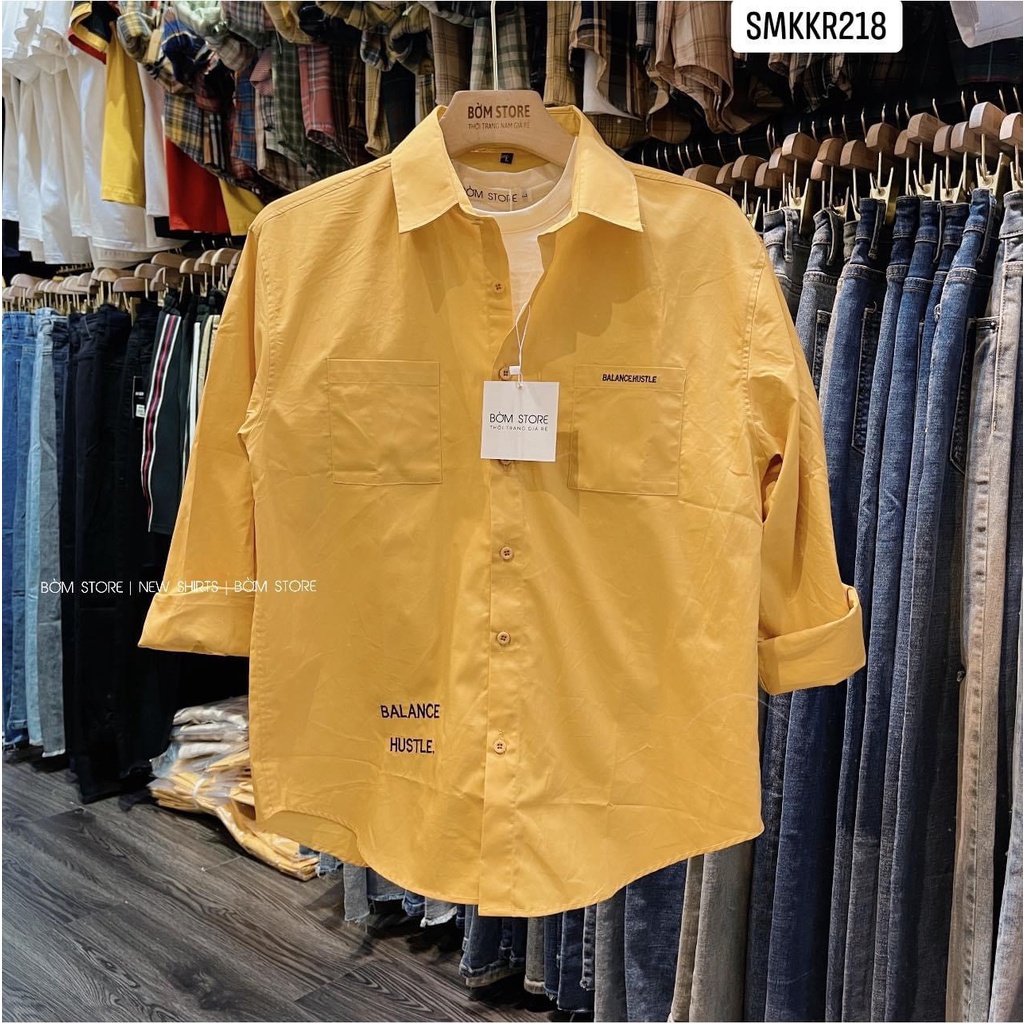 Bờm Store - Áo Sơ Mi Kaki Nam Thêu Balance SMKKR | BigBuy360 - bigbuy360.vn