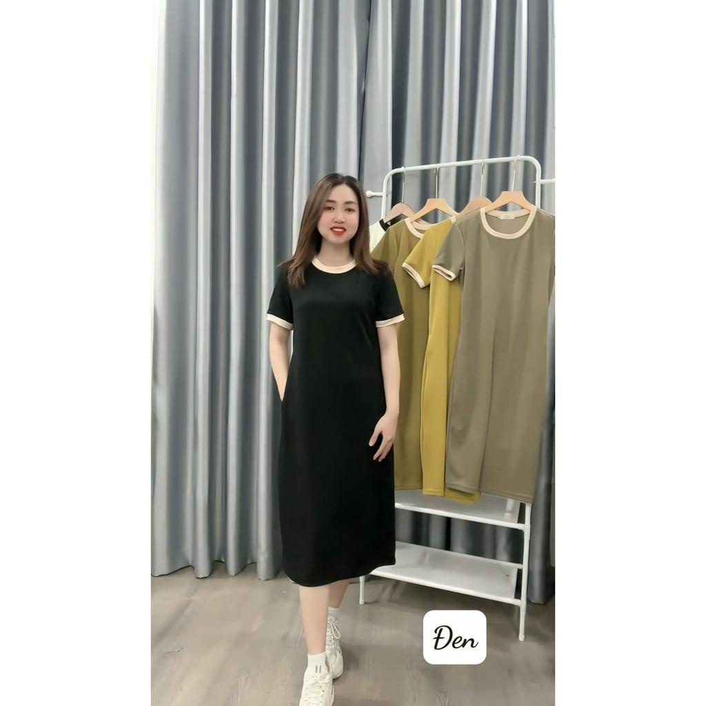 Váy dáng suông tay ngắn