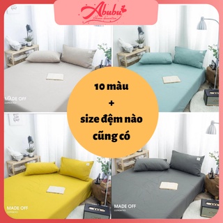 Bộ ga giường và vỏ gối Cotton TC ABUBU Store, đủ kích thước trải nệm 1m2, 1m4, 1m6, 1m8, 2m chưa gồm chăn cực đẹp GGTC