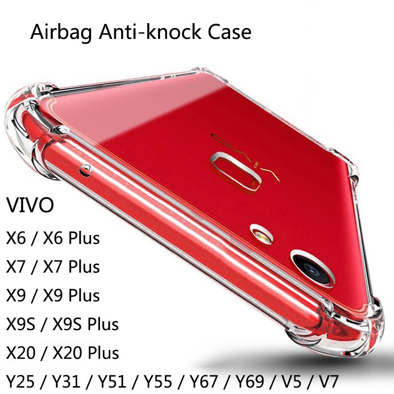 Ốp Điện Thoại Trong Suốt Chống Va Đập Cho VIVO V5 / V7 / X6 / X7 / X9 / X20 / Y67 / Y69
