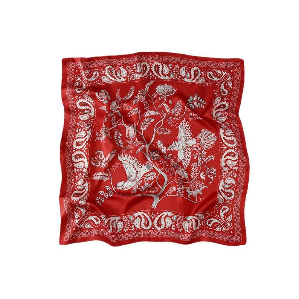 Dây Cột Tóc VANES1 Màu Trơn In Họa Tiết Hoa Và Chim Đa Năng Cho Nữ