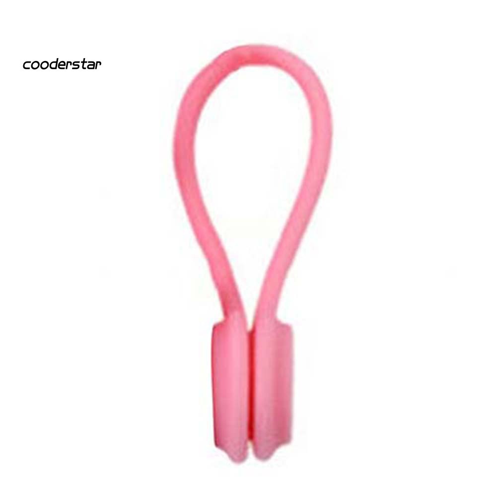 Dây silicon buộc cáp sạc / tai nghe có đầu nam châm chắc chắn