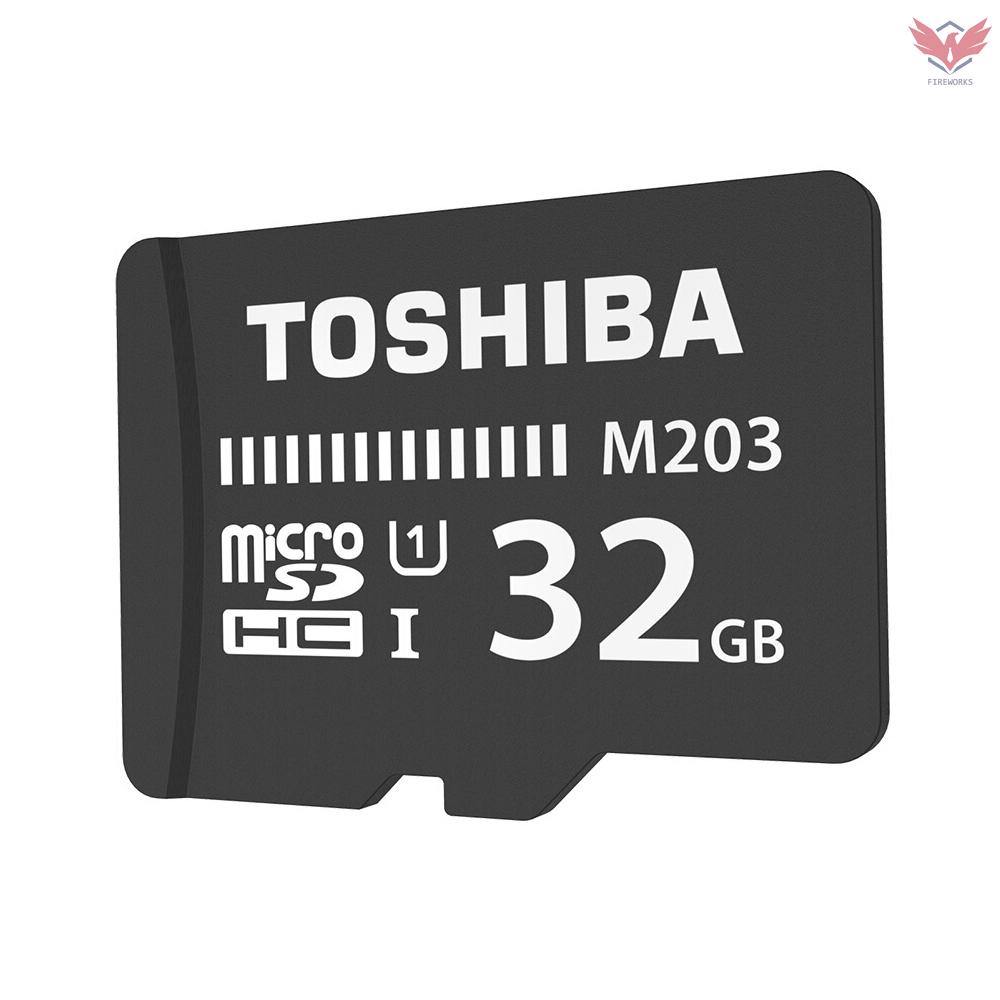 TOSHIBA Thẻ Nhớ Micro Sd 32g Tf U1 C10 M203 100mb / S Tốc Độ Cao Chống Sốc Cho Điện Thoại / Máy Ảnh Go-Pro / Camera