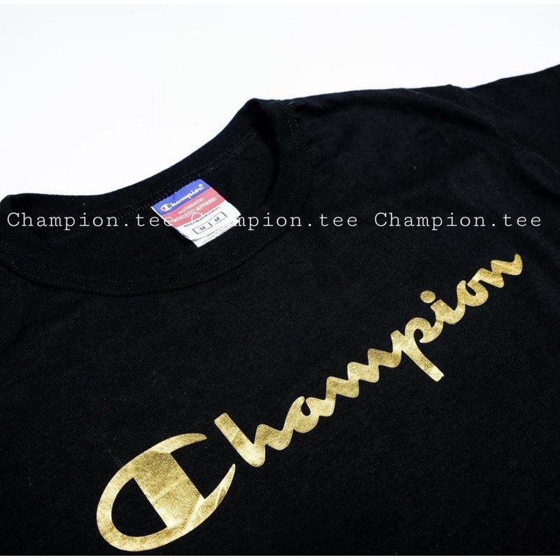 áo Champion logo vàng