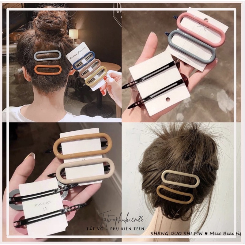 Kẹp tóc hàn quốc ❤️SALE❤️kẹp tóc mái hoặc tóc rơi đằng sau gáy siêu gọn và đẹp TT357
