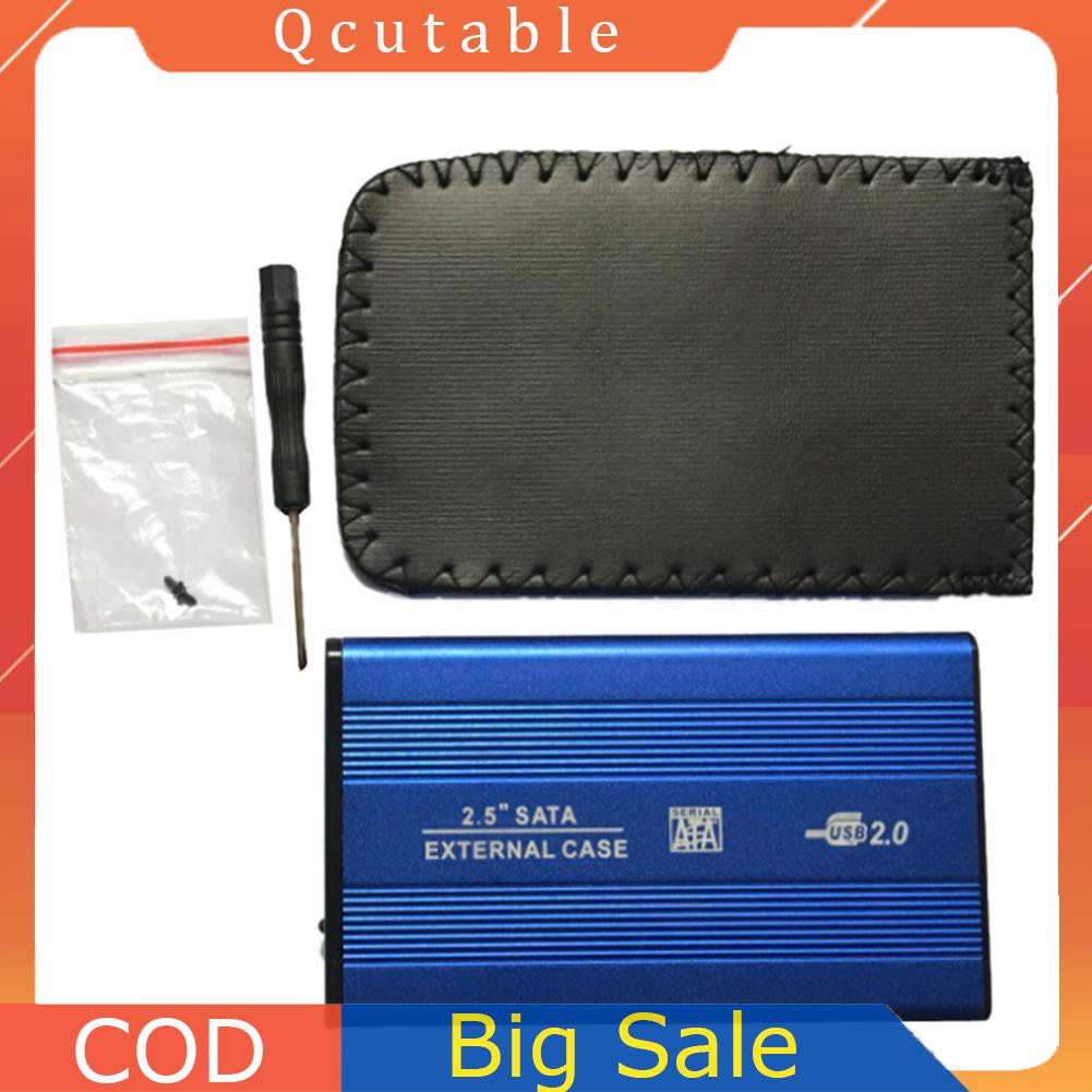 Vỏ Đựng Ổ Cứng Ngoài 2.5 Inch Usb 2.0 Sata Bằng Hợp Kim Nhôm | BigBuy360 - bigbuy360.vn