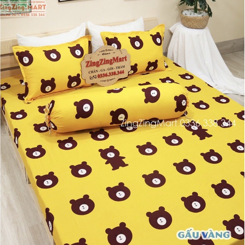 vỏ gối ôm polycotton size đại 35x105cm(giao màu ngẫu nhiên)