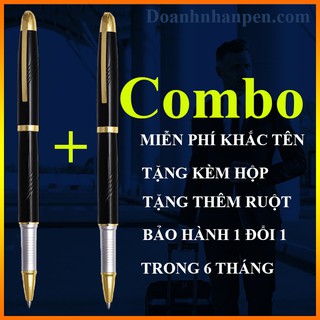 Combo 2 bút Bút ký doanh nhân CEO 001, miễn phí khắc tên, mực mịn, đều ở mọi góc nghiêng