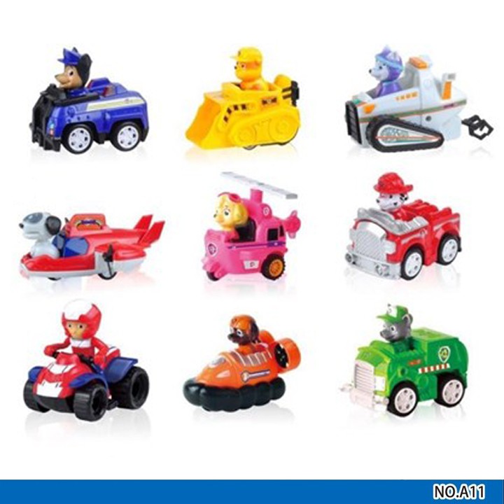 [NowShip] [Hàng sẵn] Mô Hình 9 Xe Ô Tô Chó Cứu Hộ Paw Patrol