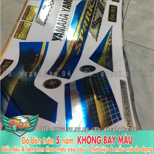 Tem rời Sirius Crom Xanh bạc vàng -1