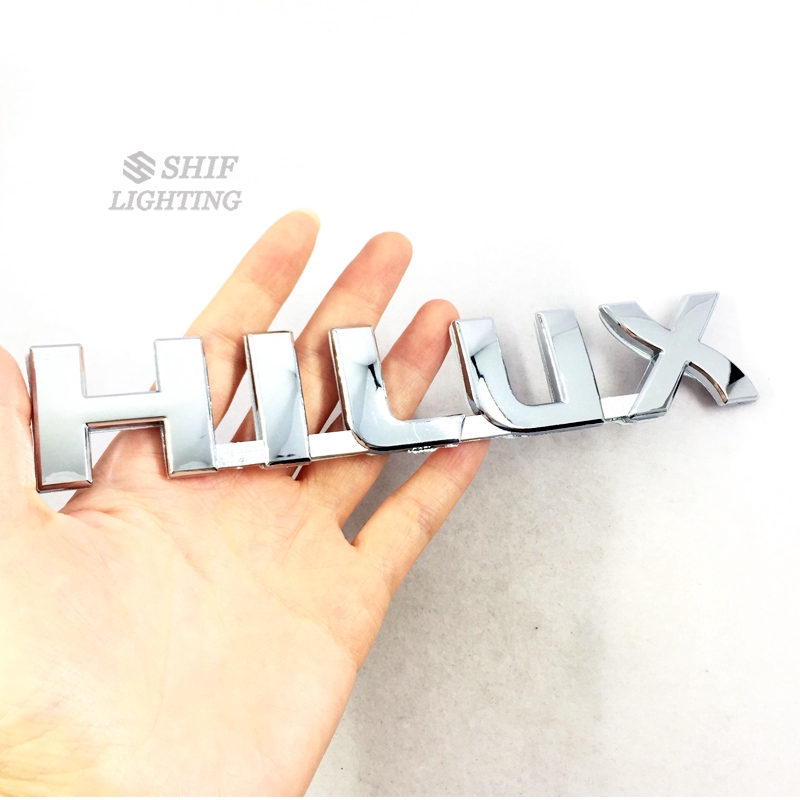 Logo trang trí xe hơi chữ HILUX dành cho xe Toyota