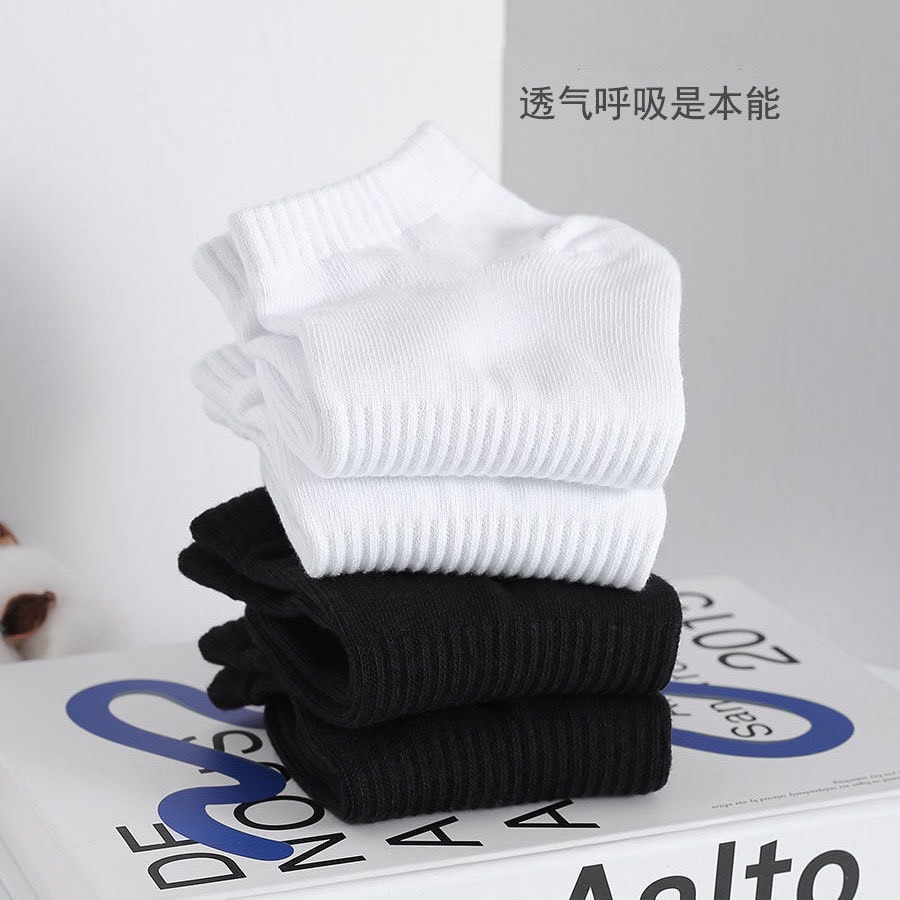 Tất cổ ngắn nam nữ unisex chất liệu cotton thấm hút mồ hôi khử mùi