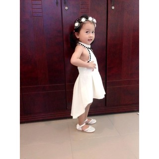 Đầm kết hạt bé gái