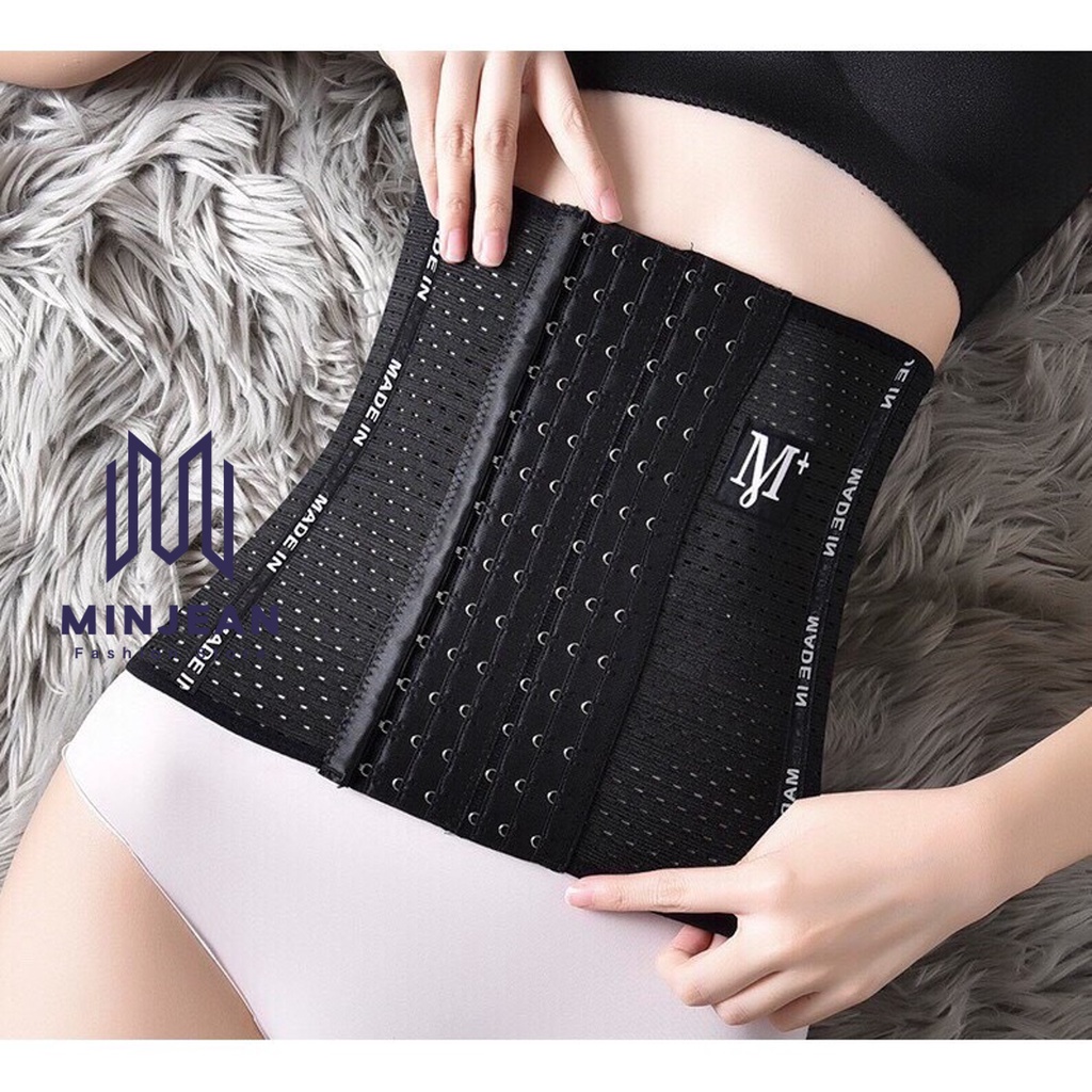 Gen Nịt Bụng Định Hình MINJEAN  Chống Cuộn Lưới Thông Hơi 4 Xương