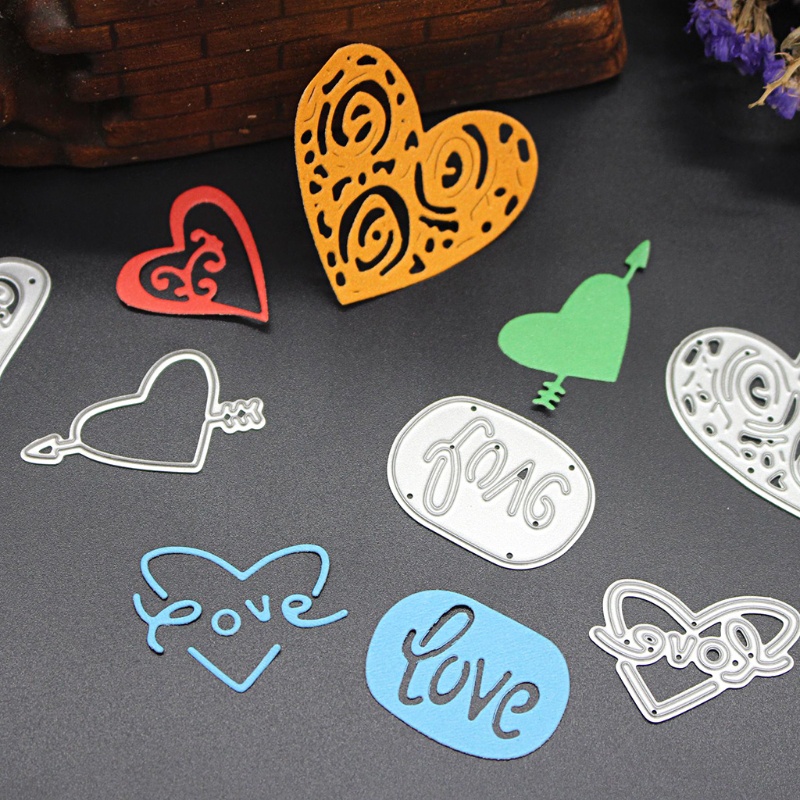 Khuôn Cắt Giấy Kim Loại Hình Trái Tim