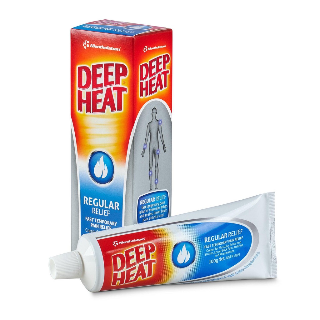 Dầu Xoa Bóp Deep Heat Regular Relief 100g - HÀNG ÚC