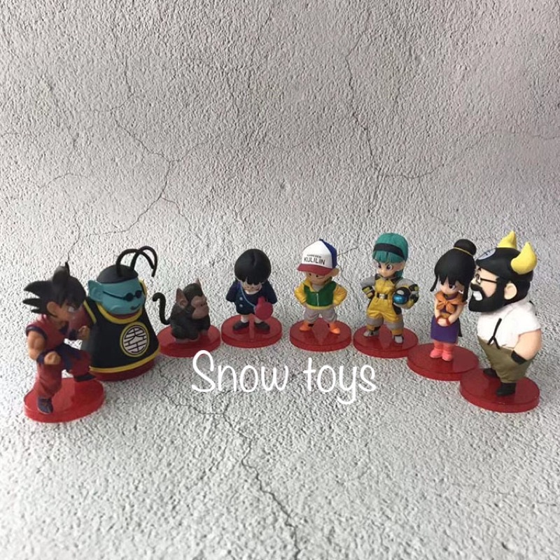 [Full box] Mô hình Dragon Ball - WCF/DWC Vol.2 - Set 8 mẫu Goku Thần Kaio Bubbles Gohan Krillin Bulm