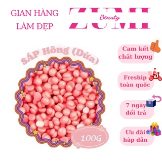 Wax lông sáp dừa màu hồng cao cấp siêu bám lông sáp nóng hard wax beans - swlh1