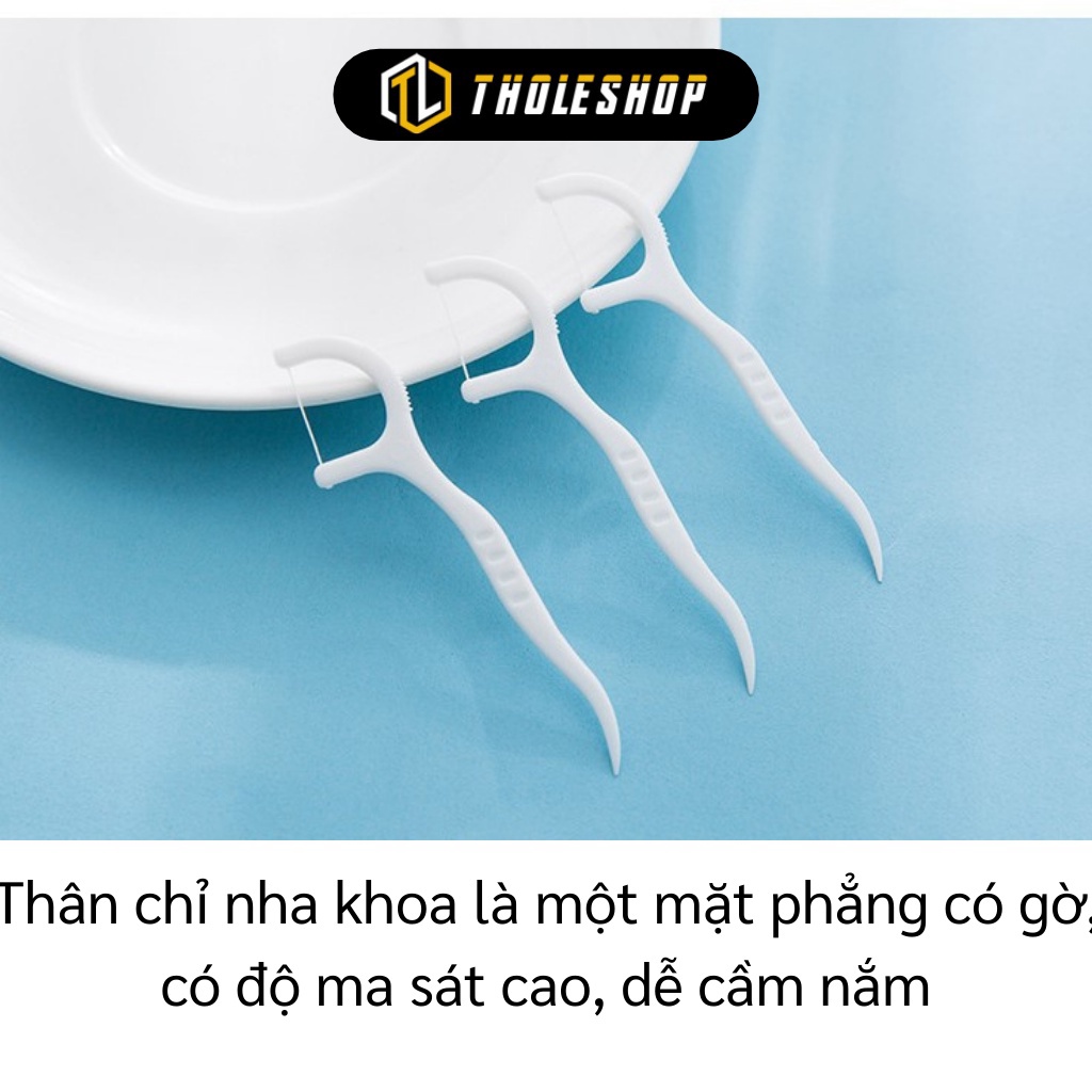 [SGD] Chỉ Nha Khoa - Hộp 50 Que Tăm xỉa Răng Nha Khoa Dùng 1 Lần SinWuas Chuyên Dụng 8557