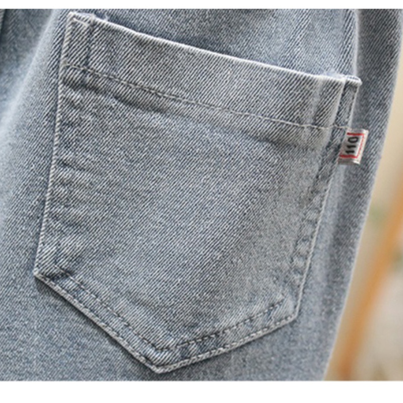 Bộ Áo Ren + Quần Jean Thời Trang Mùa Thu 2022 Mới Mẻ Cho Bé Gái