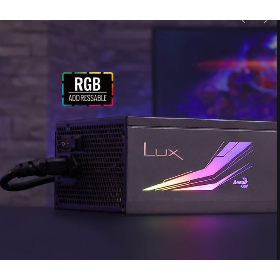 [Hàng Chính Hãng ] Nguồn Máy Tính Aerocool 750W LUX RGB 750W 80 Plus Bronze, Nguồn Aerocool 750W Cao Cấp - BH 36 tháng