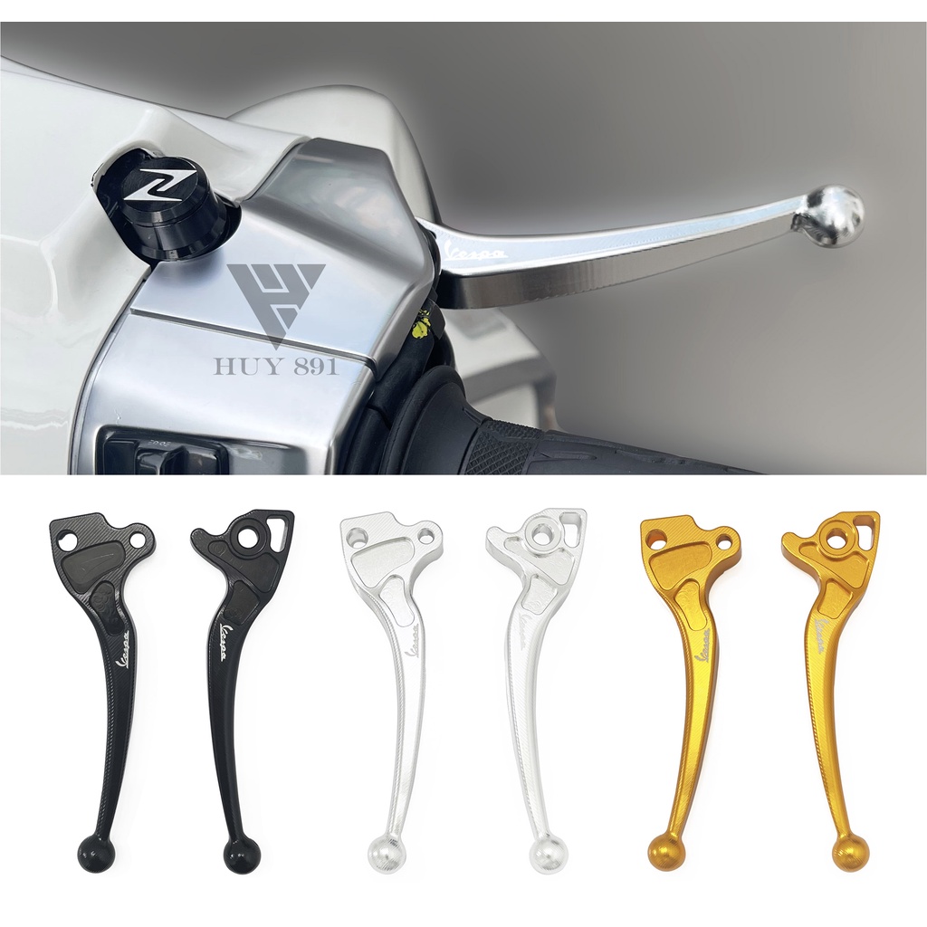 Cặp tay thắng nhôm CNC cho xe Vespa Sprint Primavera Notte LX S