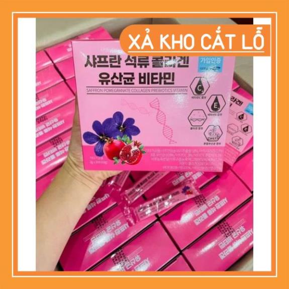 Bột Collagen Lựu đỏ Nhụy Hoa Nghệ Tây