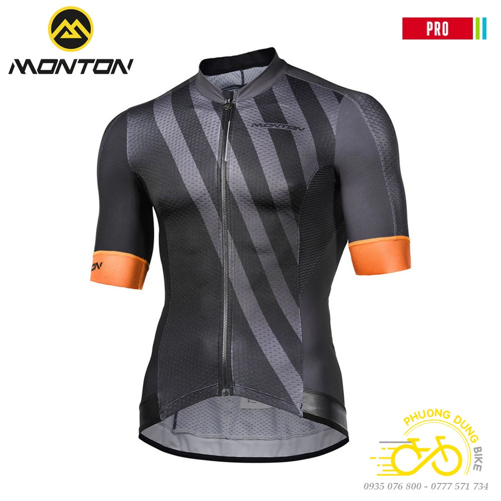 Áo thể thao nam đi xe đạp MONTON PRO SPLIT - Black Grey