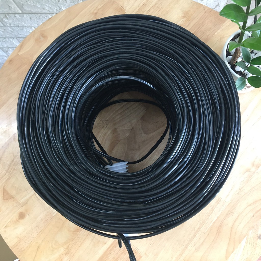 Dây cáp mạng 4 lõi + dây cường lực Nasun cuộn 305M dây cứng ns-720