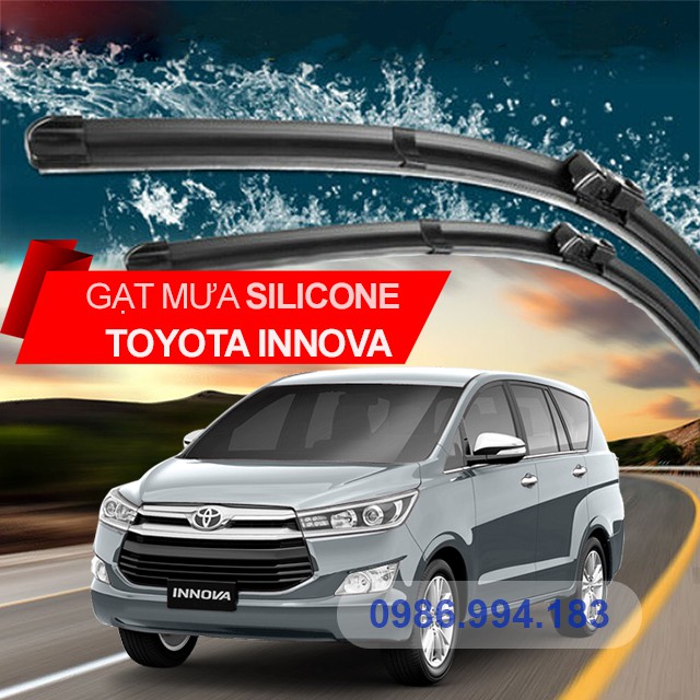 Bộ 02 cần gạt mưa ô tô chính hãng cho xe TOYOTA INNOVA