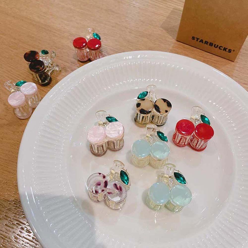 TWINKLE Kẹp Tóc Mini Họa Tiết Da Báo Đính Đá Thời Trang