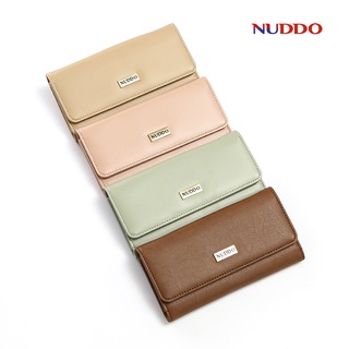 Ví nữ dáng dài cầm tay cao cấp có dây đeo chéo nhiều ngăn đựng tiền điện thoại thẻ NUDDO_N007