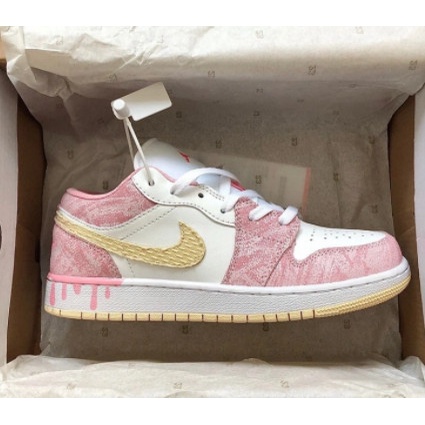 Giày Sneaker Nữ Cổ Thấp Giày Nike Air Jordan 1 JD 1 Low Hồng | BigBuy360 - bigbuy360.vn