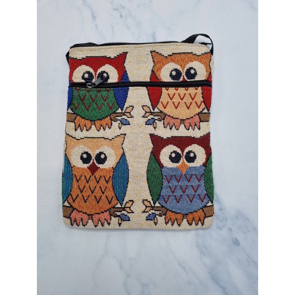 Túi đeo chéo vải thêu nhiều mẫu hình rất đẹp TC142207