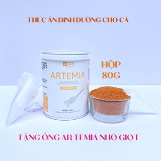 Artemia tách vỏ sấy khô YEE lon 150ml 80g  tặng kèm ống artemia nhỏ thumbnail