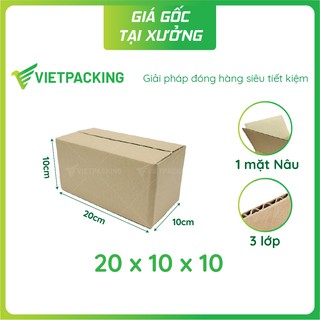 20x10x10 (1 nâu) - 25 hộp carton đóng hàng nhỏ