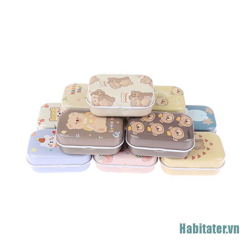 【Habitater】1X Sealed Tin Box Jar Packaging Boxes Jewelry Candy Coin Earrings Headphone Gift