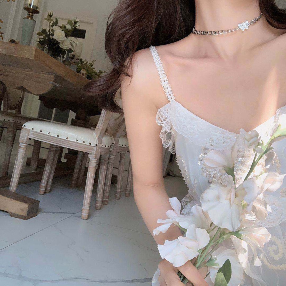 Mặt dây chuyền mặt hình bướm phong cách dễ thương thời trang cho nữ OUYOU