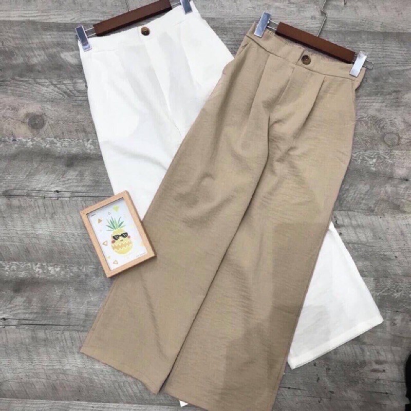 Quần Suông Đũi Nữ 💖FREESHIP💖Quần Ống Rộng Đũi  Chun Sau Cạp Lưng Cao Gen Bụng 1 mét Siêu Mát | BigBuy360 - bigbuy360.vn