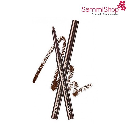 Bút Kẻ Mắt Chống Nước The Saem Eco Soul Powerproof Super Slim Eyeliner