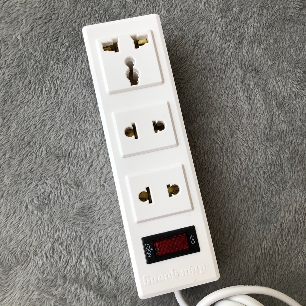 ⚡GIAO HỎA TỐC⚡ Ổ cắm điện 1 lỗ 3 chấu 2 lỗ 2 chấu Điện Quang  002A-02