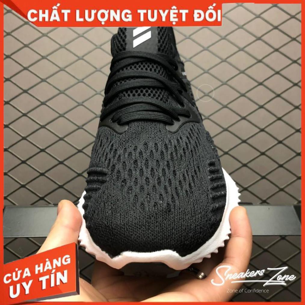 (FREE SHIP + HỘP + QUÀ) Giày thể thao sneaker nam nữ ALPHABOUNCE Beyond 2018 Black white đen đế trắng