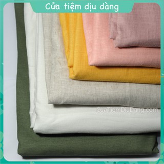 Vải tập thêu linen đũi hoặc thô mộc nhiều kích cỡ dễ lựa chọn