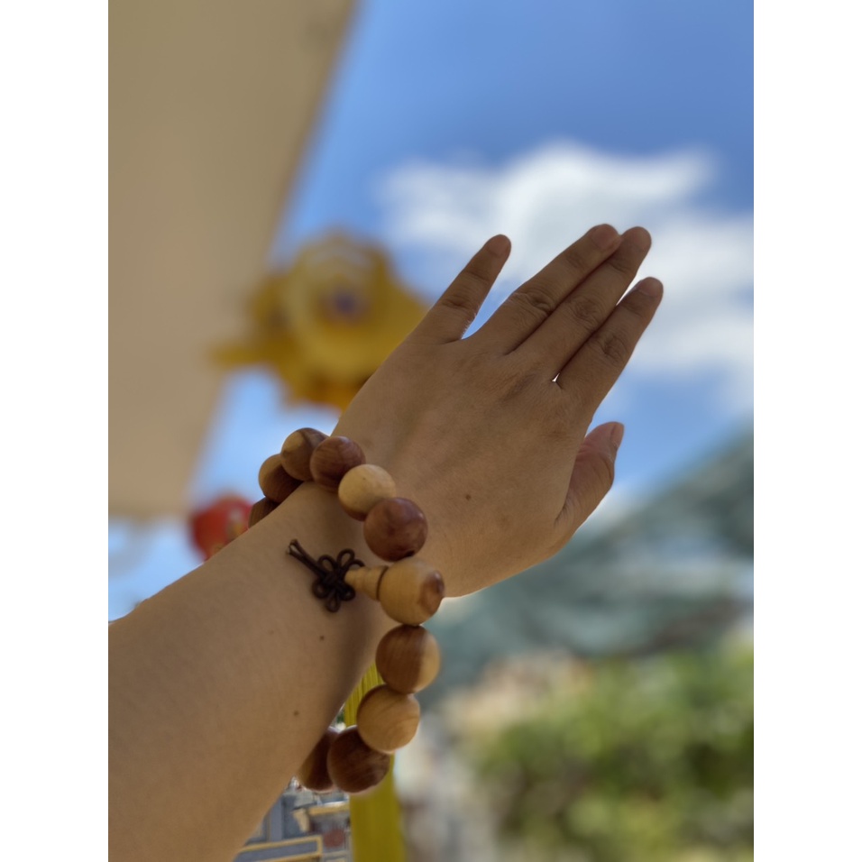 vòng tay gỗ xoắn tứ quý 14 ly