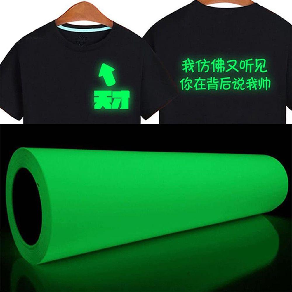 Miếng Dán Vinyl Màu Dạ Quang Trang Trí Quần Áo DIY