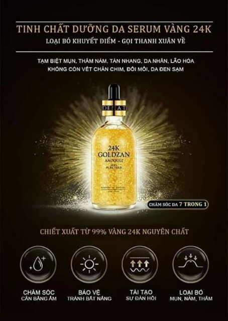 serum vàng 24k goldzan hàn quốc