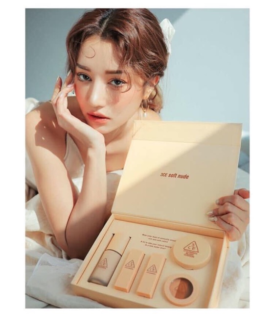 Set Trang Điểm 3CE Soft Nude Kit (5Ea)